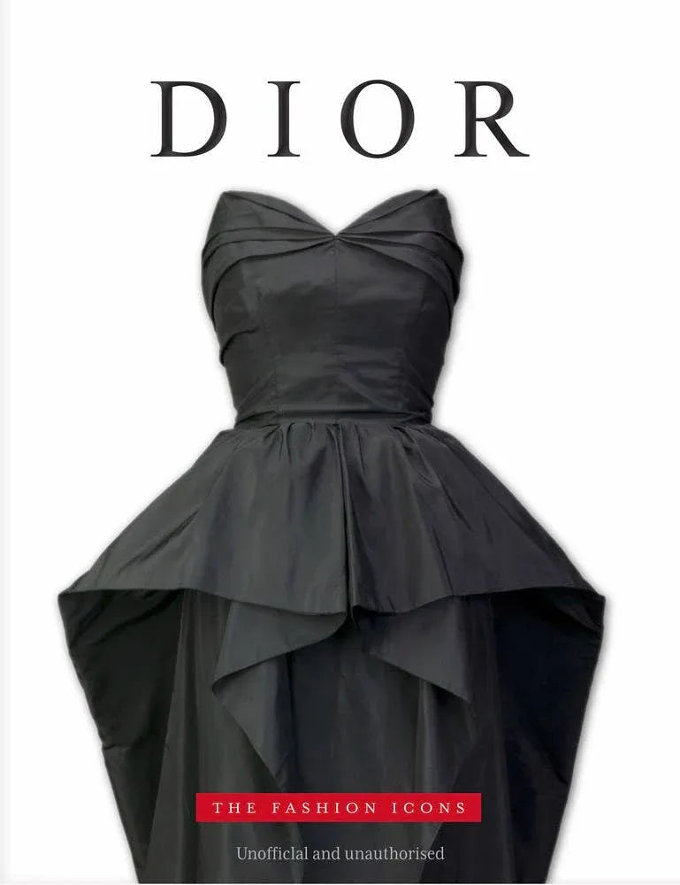 Christian Dior illustrated fashion history book cover. Dior 8.25 x 10.5 x 0.60 Hardcover 144 Books
