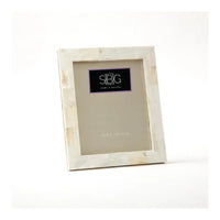 Beige picture frame with 'SBig Home & Design' logo on a white background
