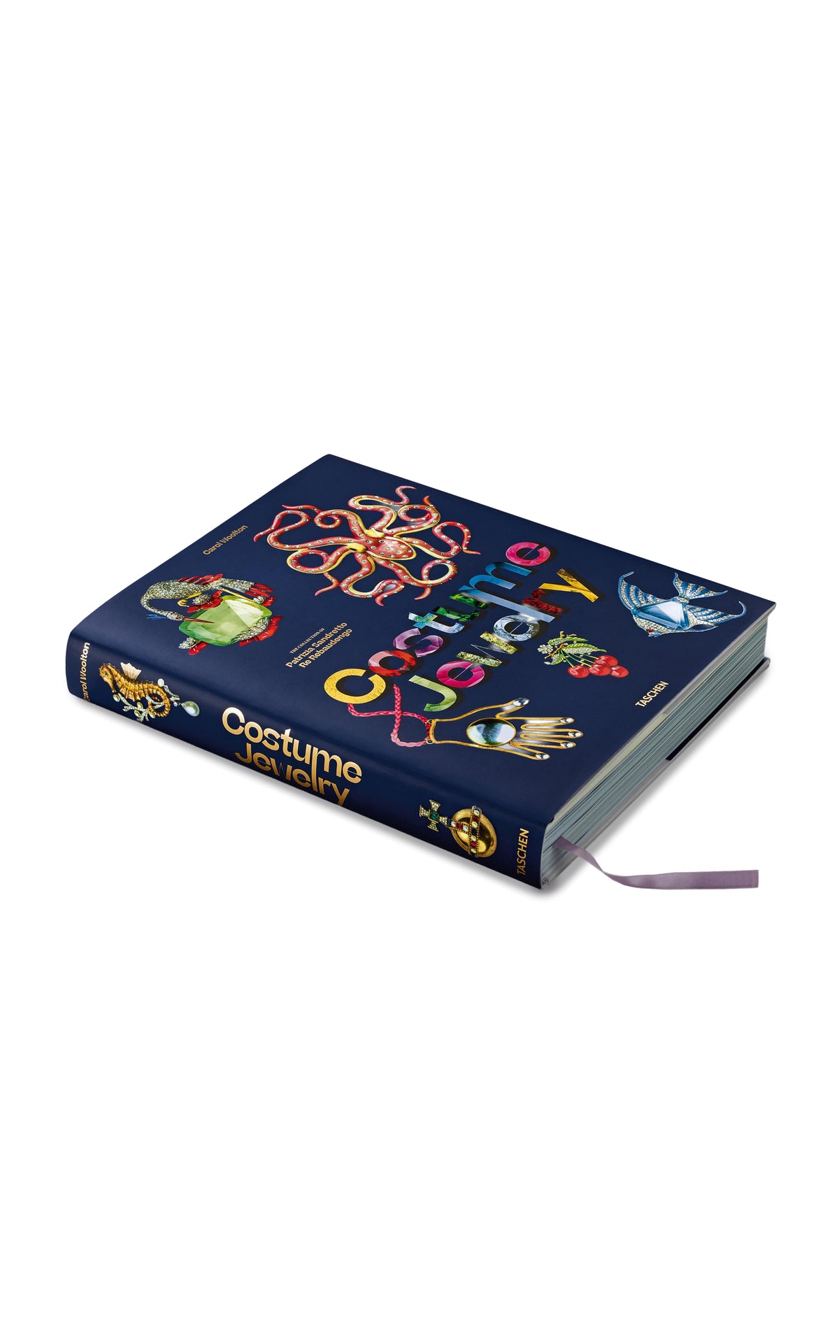 closed book Decorative book with colorful design on a white background Costume Jewelry Patrizia Sandretto Re Rebaudengo collection book.