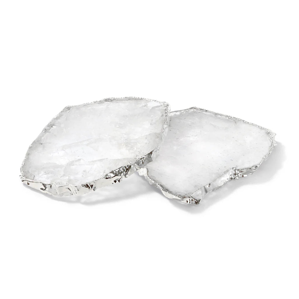 Crystal & Silver Kivita Coasters Set of 2