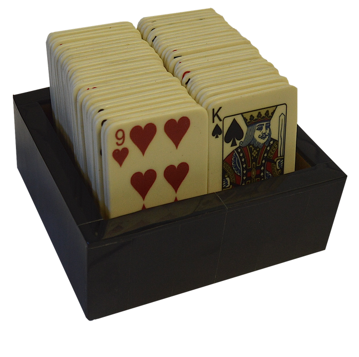 Bone Card Set with Square Tray