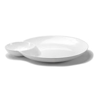 Diamond White Melamine Chip & Dip Platter