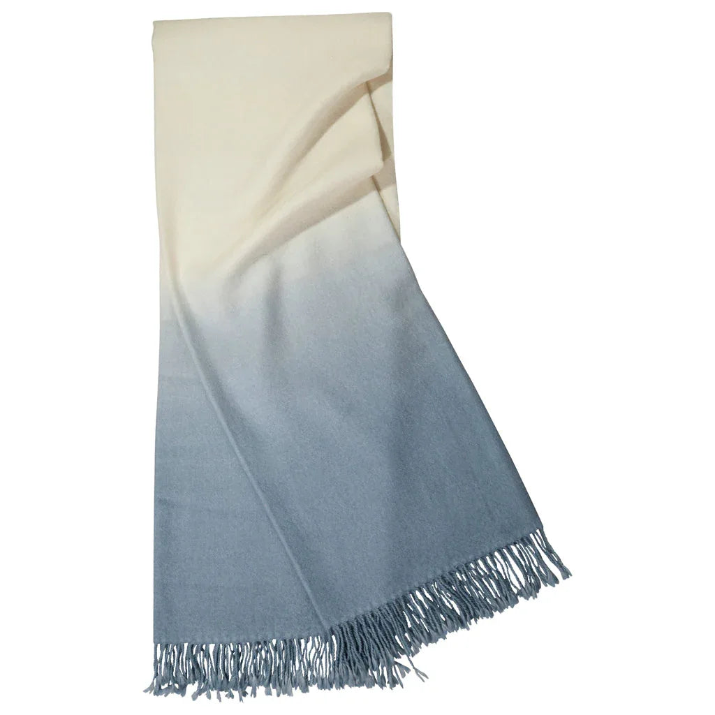 Dip-Dyed Throw Dusk Blue Throws