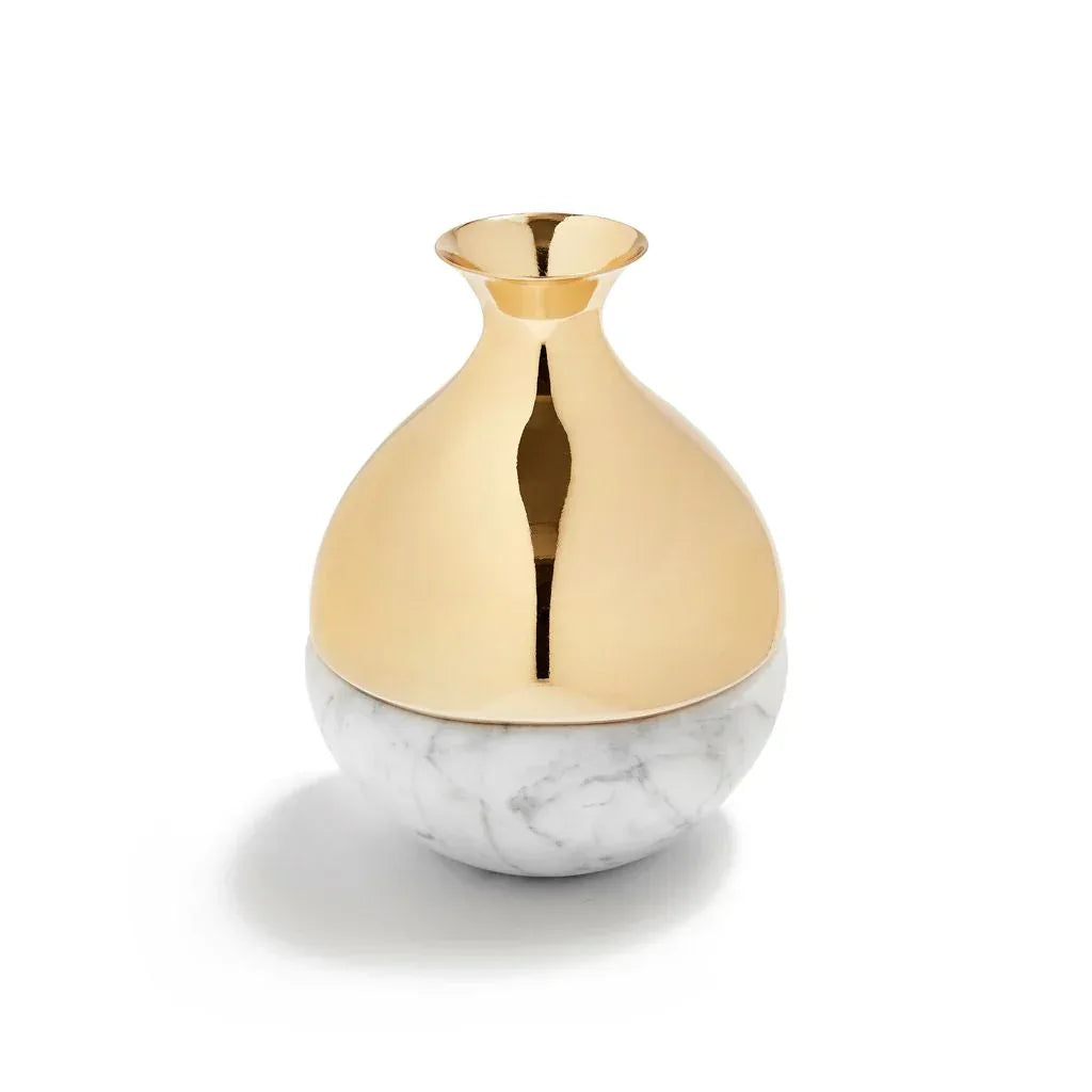 Coluna Dual Bud Vase Gold Vases