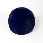 Faux Fur Snowball Pillow : Bleu Marine Pillows