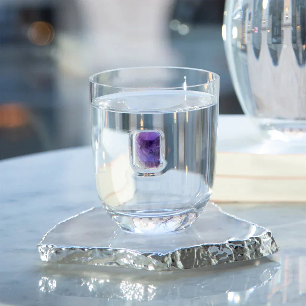 Elevo DOF Amethyst Glasses Set of 2 Double Old-Fashioned