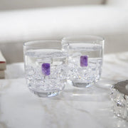 Elevo DOF Amethyst Glasses Set of 2 Double Old-Fashioned