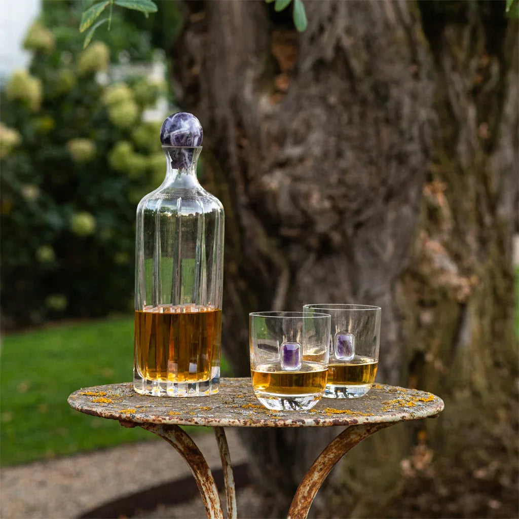 Elevo DOF Amethyst Glasses Set of 2 Double Old-Fashioned