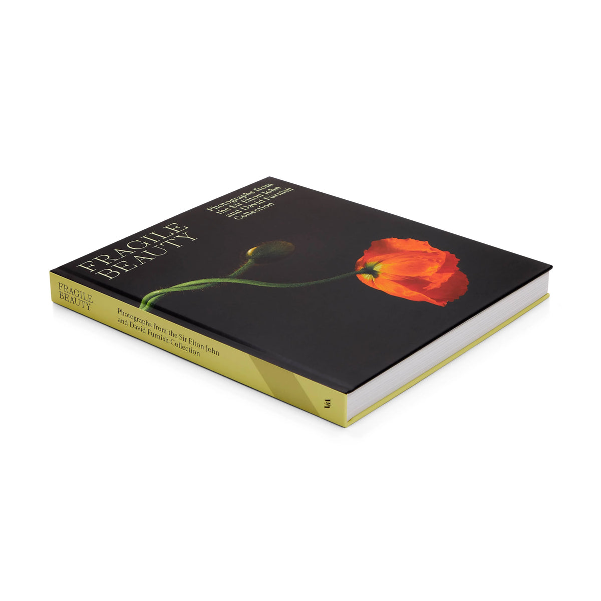 Book titled 'Eternal Beauty' with a red flower illustration on a black background