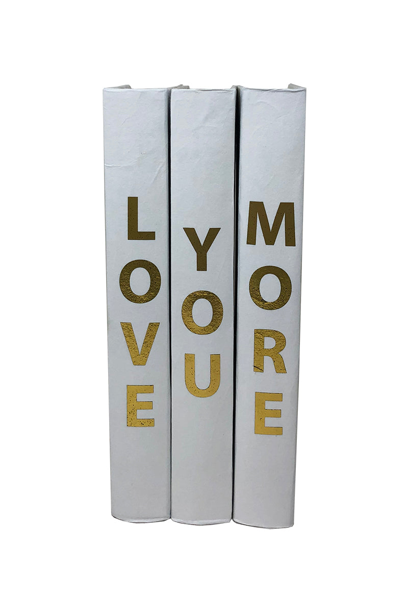 "Love You More" Decor Book Set