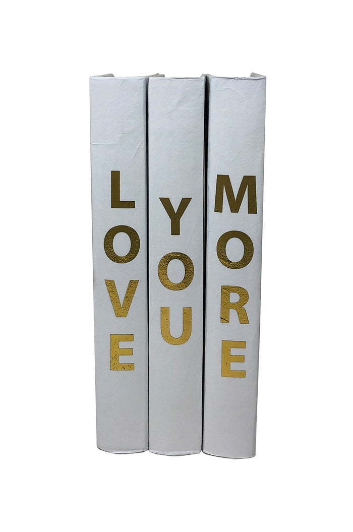 "Love You More" Decor Book Set