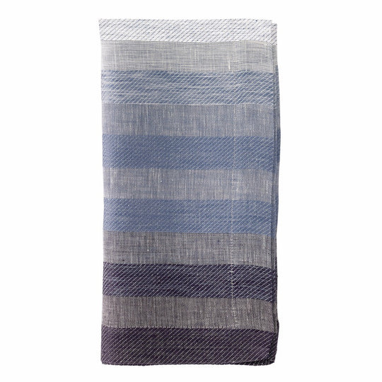 Gradient Stripe Navy 22" Napkins Set of 4