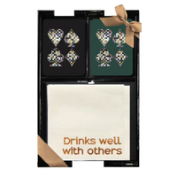 Game Time Gift Set Lacquer Drinks Well With Others Games - Gifts