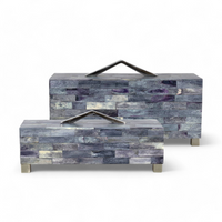 Gatsby Gray Decorative Boxes. 