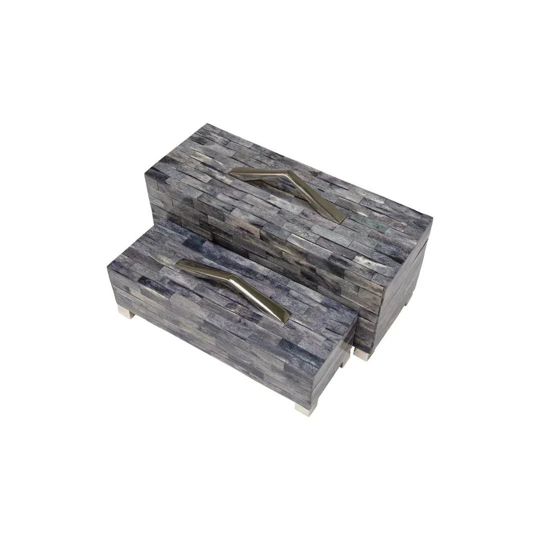 Gatsby Gray Decorative Box Decorative Boxes