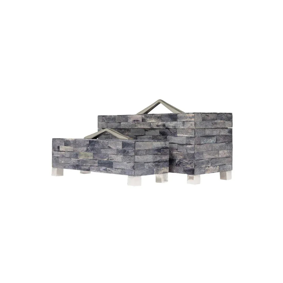 Gatsby Gray Decorative Box Decorative Boxes