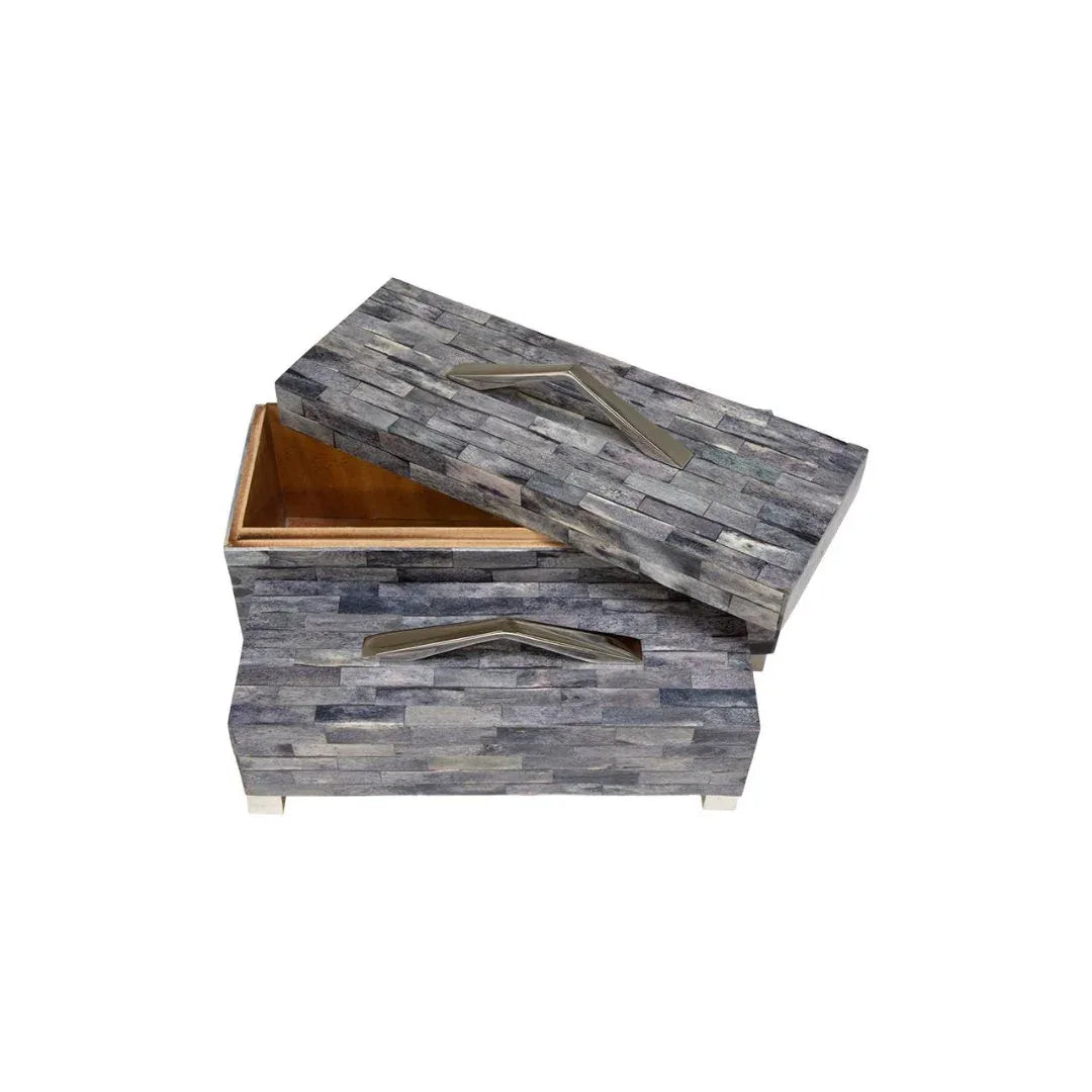 Gatsby Gray Decorative Box Decorative Boxes