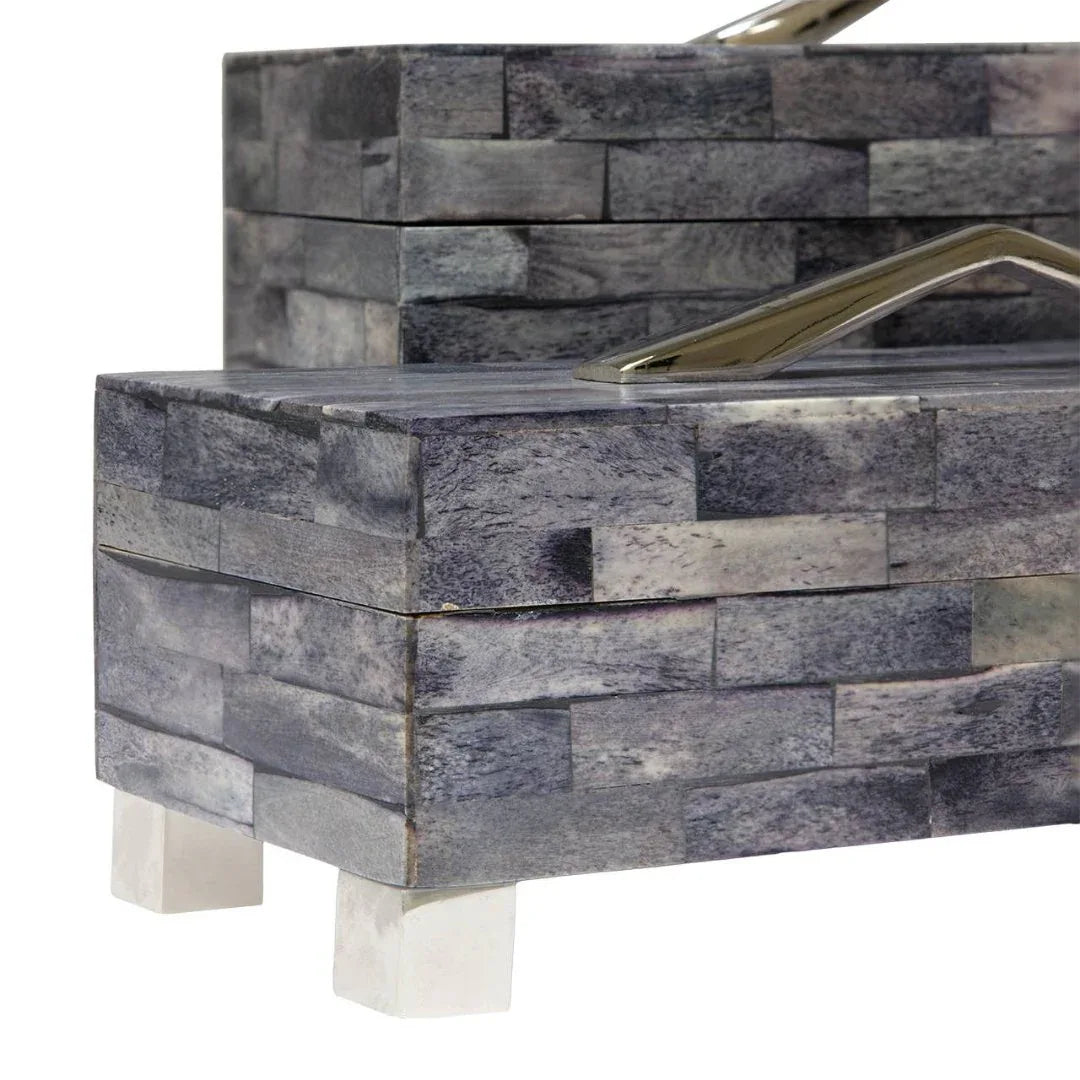 Gatsby Gray Decorative Box Decorative Boxes