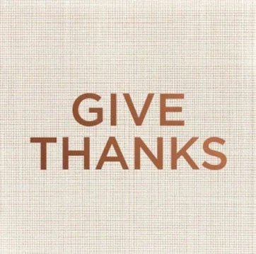 Thanksgiving Cloth-Like Cocktail Napkins Give Thanks Cocktail Napkins