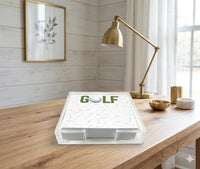 Notepad in Acrylic Holder, Golf