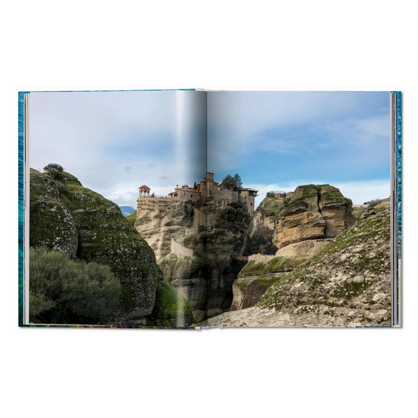 Great Escapes Greece photography book featuring luxury Mediterranean hotels and architecture. Travel Gift, Coastal Interiors
