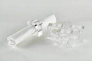 Clear Lucite Napkin Ring Set s/4 Tableware