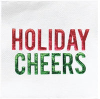 Cloth-Like Cocktail Napkins HOLIDAY CHEERS Cocktail Napkins