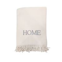 Personalized Monogram Herringbone Plush Throw