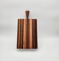 Handle Serving Board Charcuterie - Sapele, Cherry, Padauk, Oak, Beach, Walnut. 