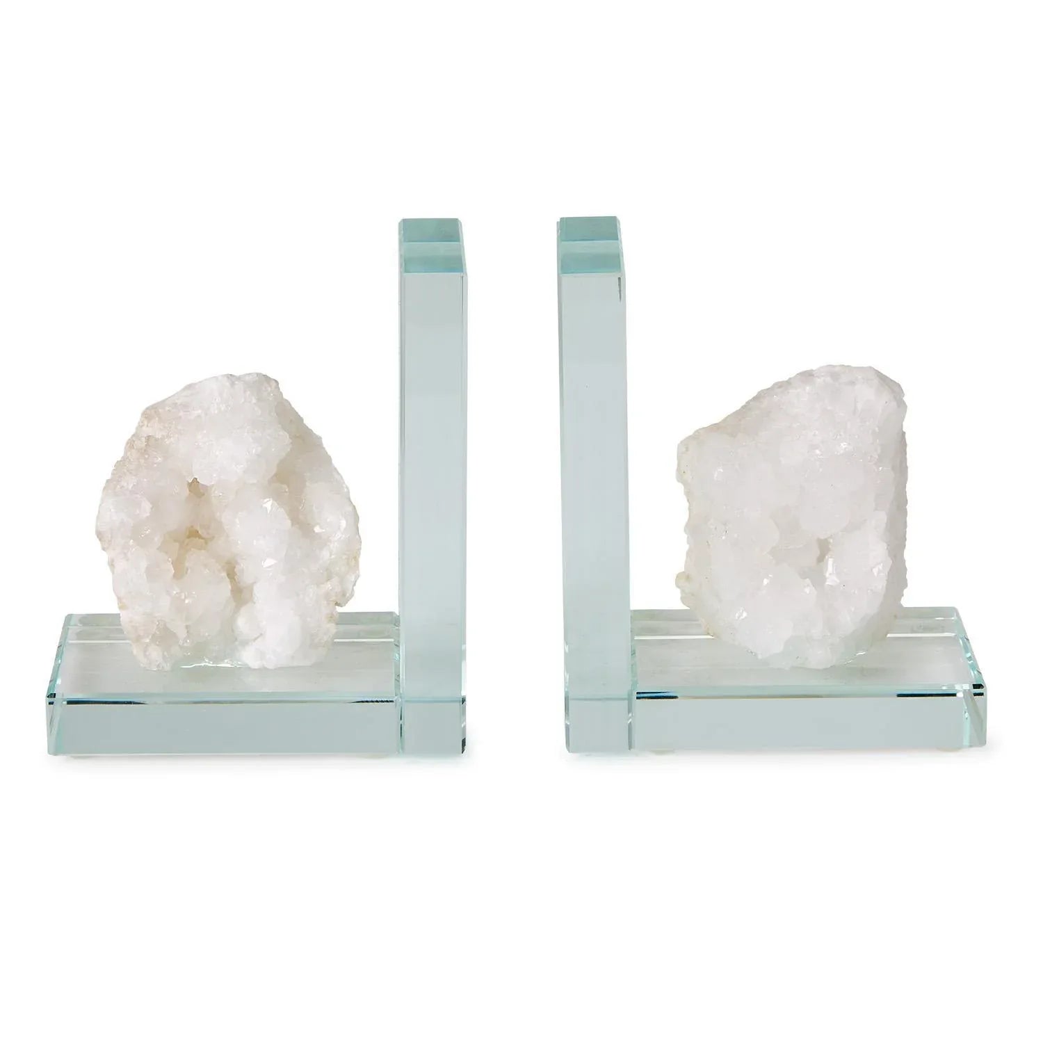 Ivory Quartz Bookends S/2 Bookends