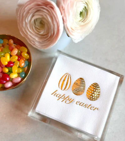 Easter Acrylic Cocktail Napkin Hostess Set