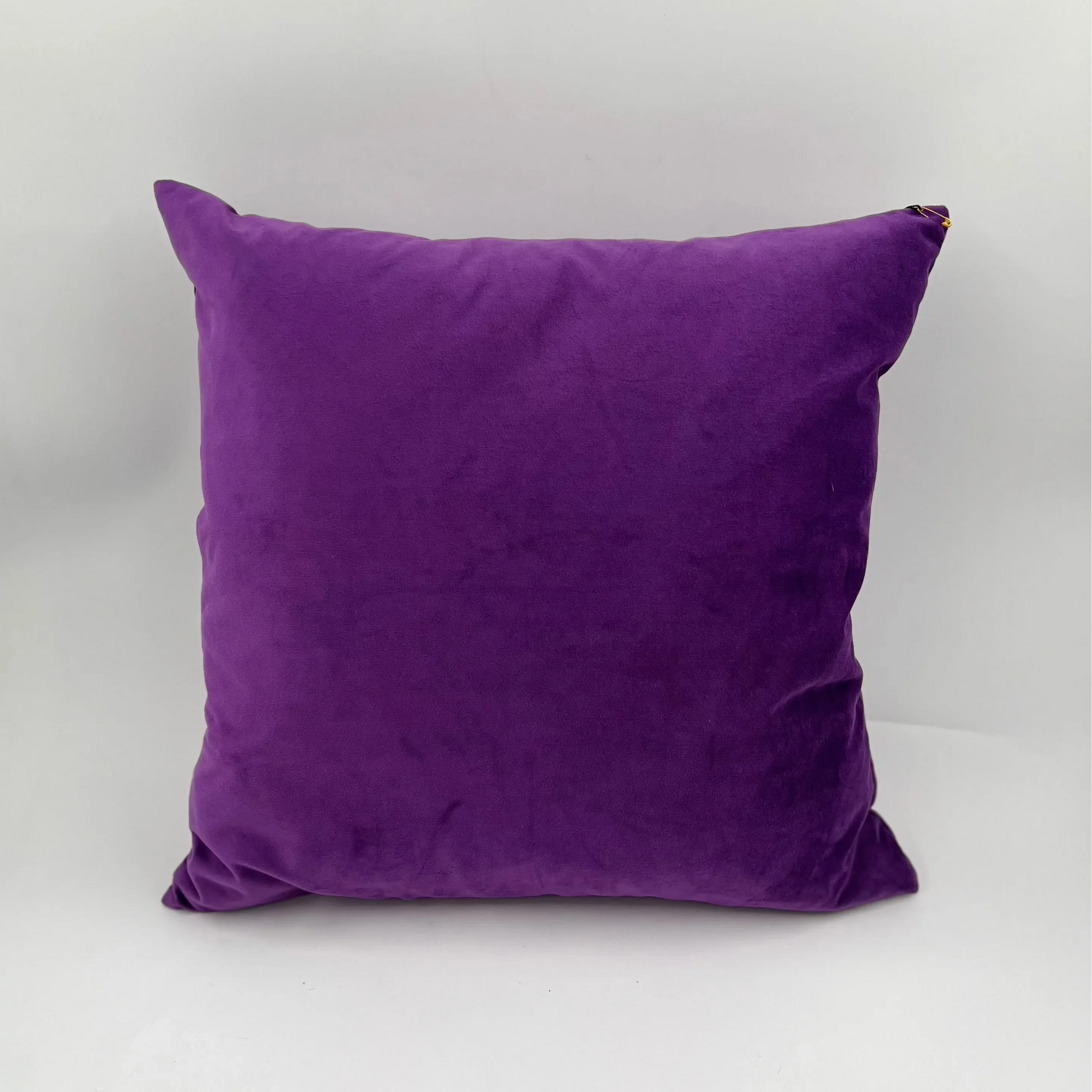 Royal Purple Velvet Pillow Decor