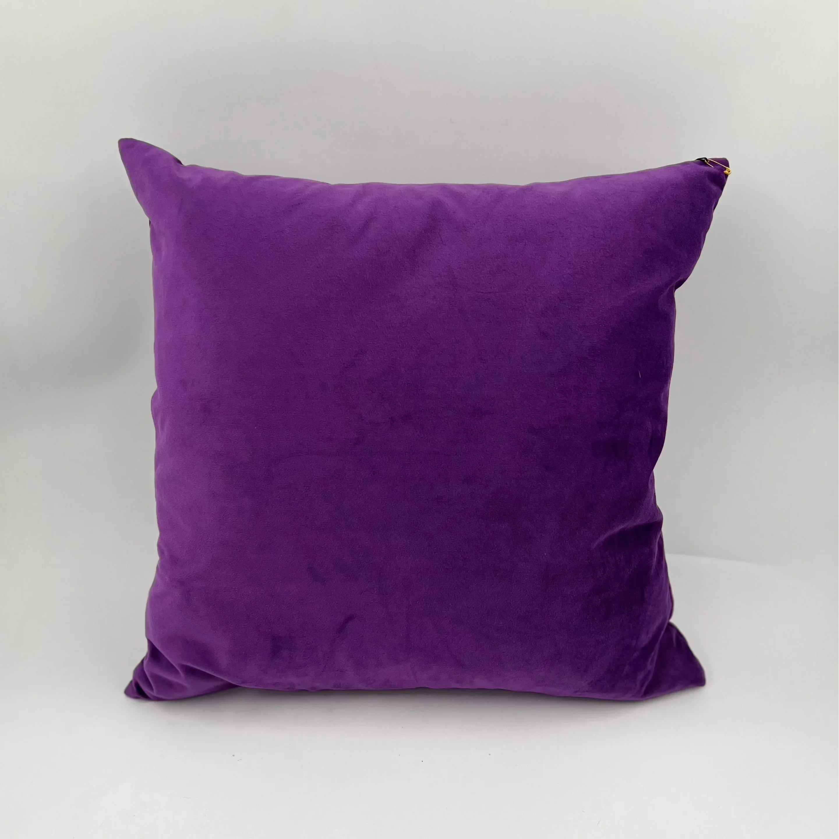 Royal Purple Velvet Pillow Decor