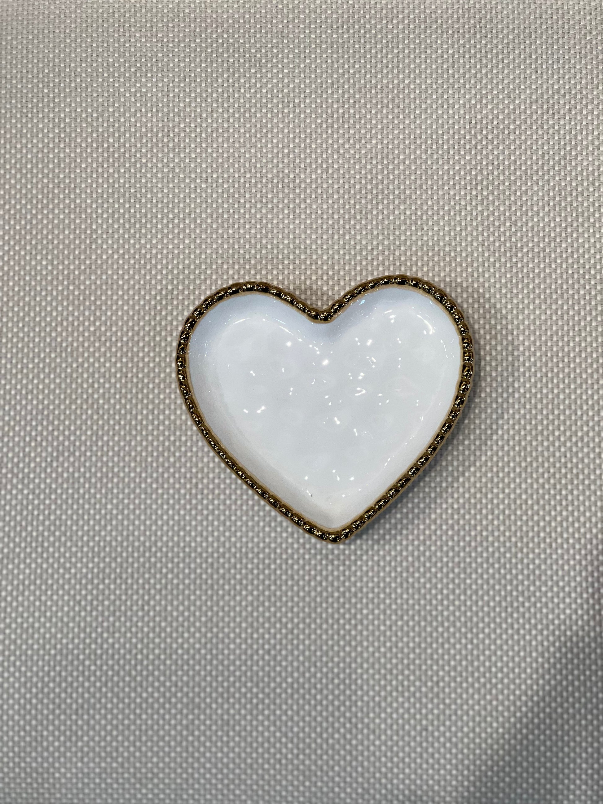 Mini Heart Dish White Gold Accessories/Dishes