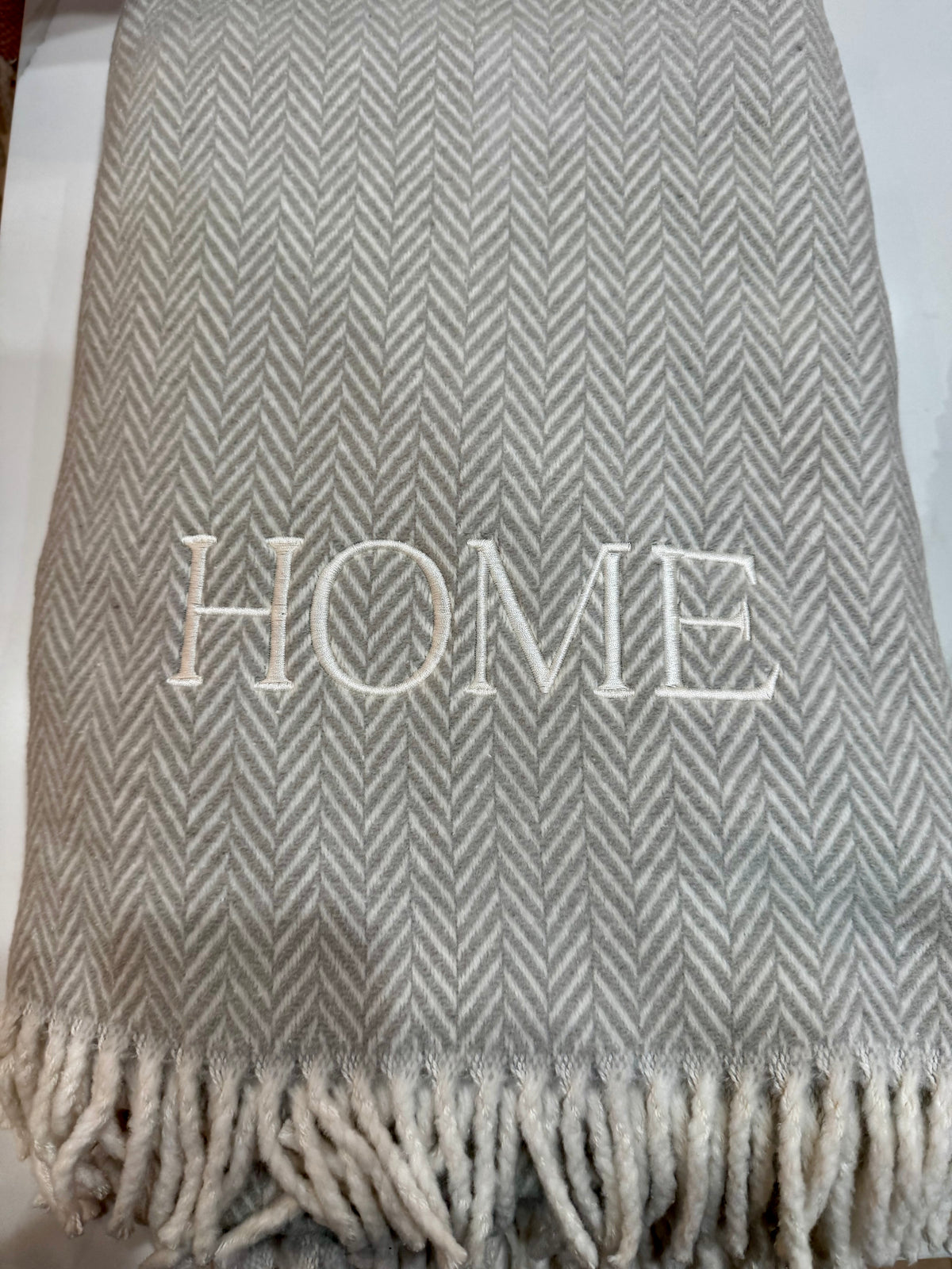 Herringbone Plush Throw