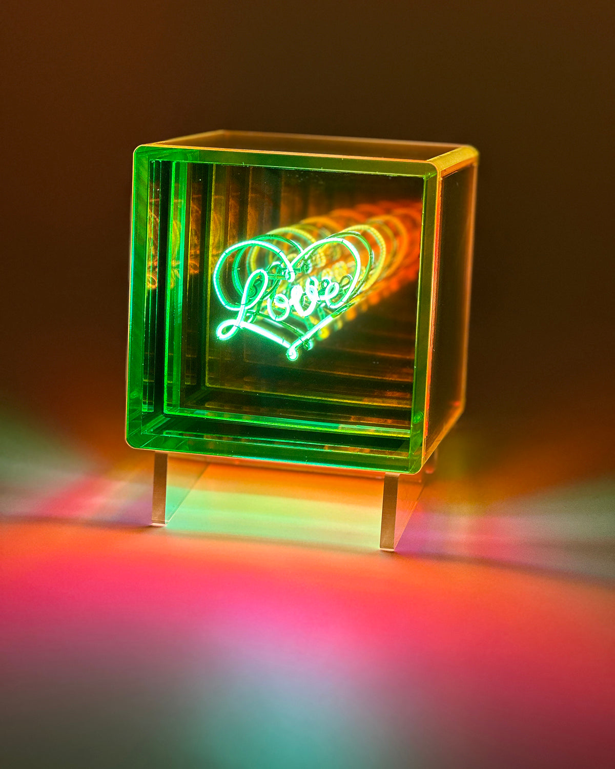 Acrylic Neon Infinity Cube