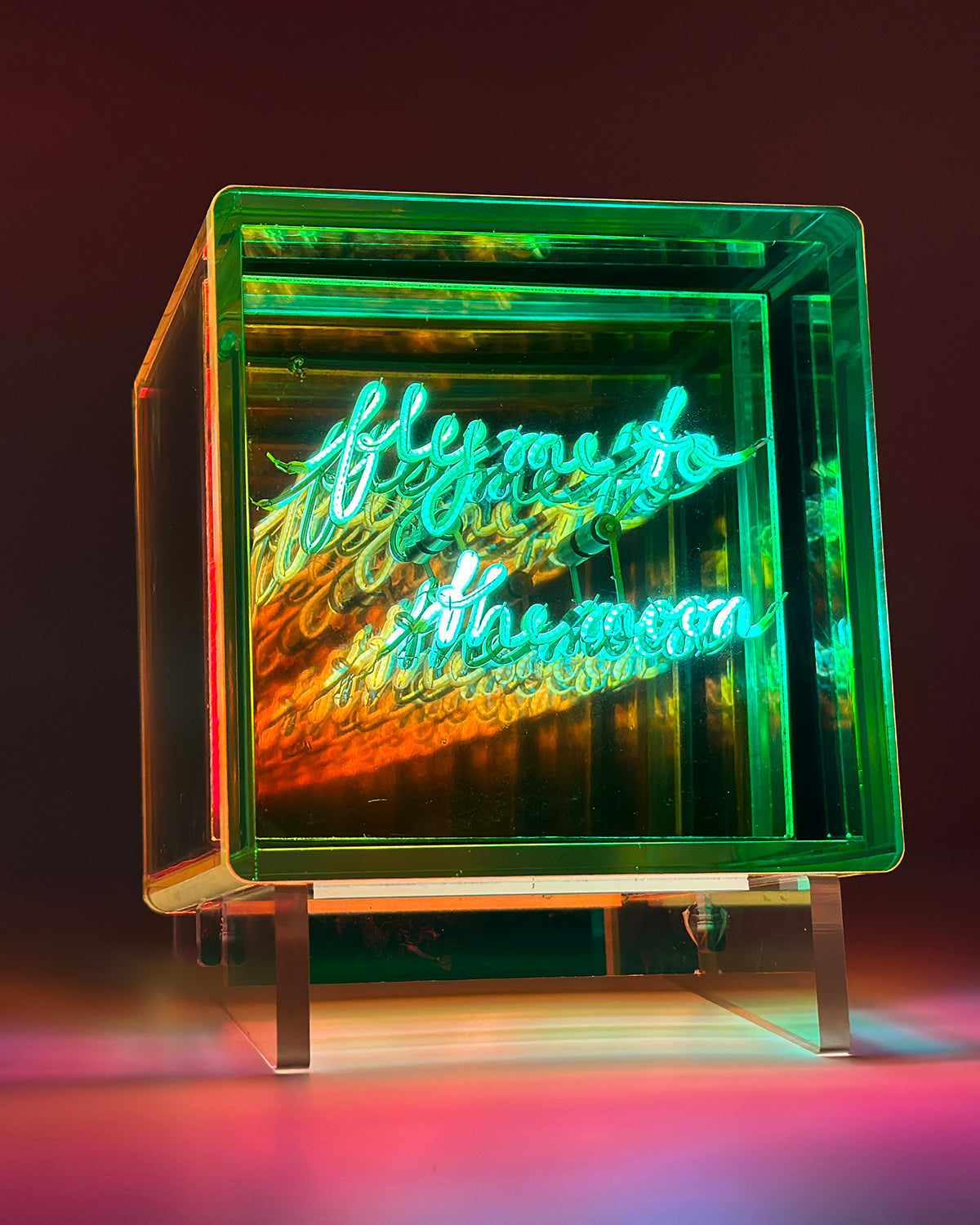 Acrylic Neon Infinity Cube