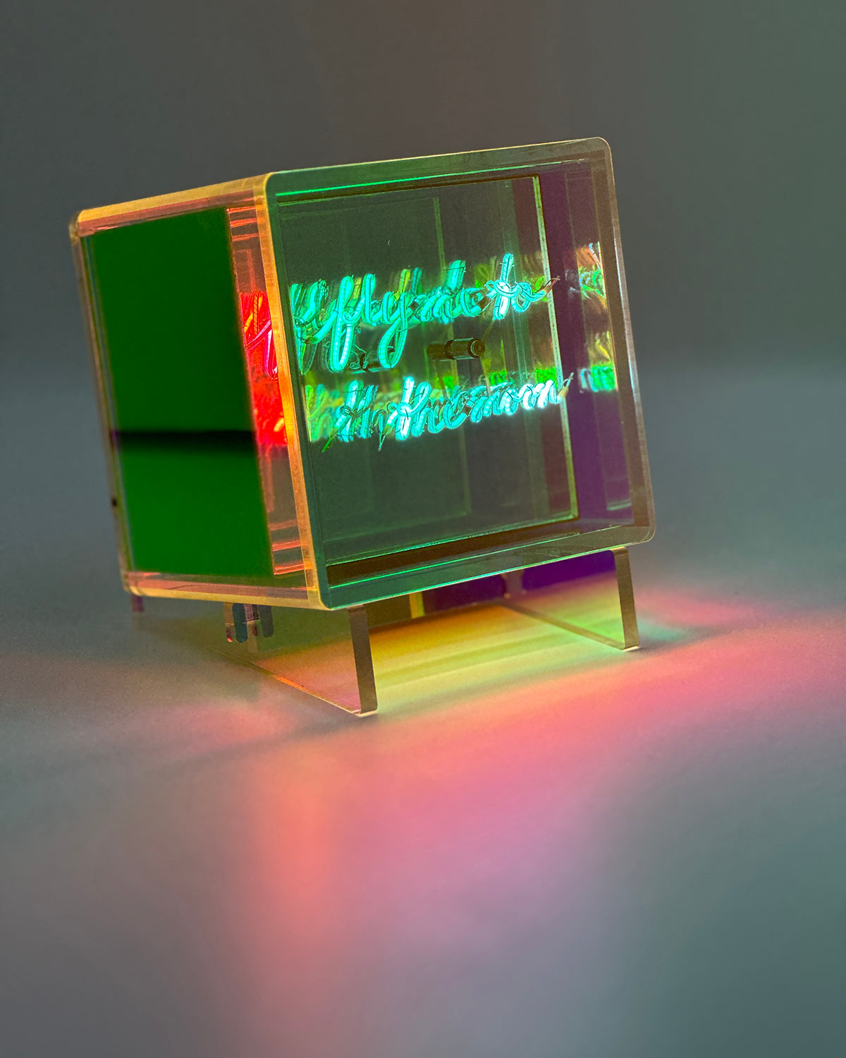 Acrylic Neon Infinity Cube