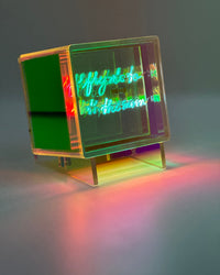Acrylic Neon Infinity Cube
