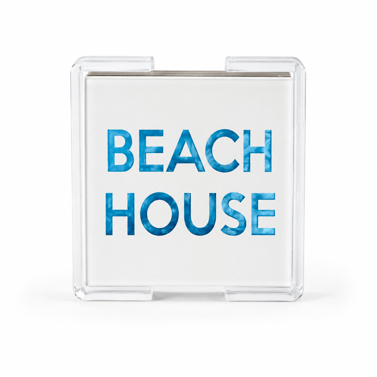 Acrylic Coasters S/4 With Base