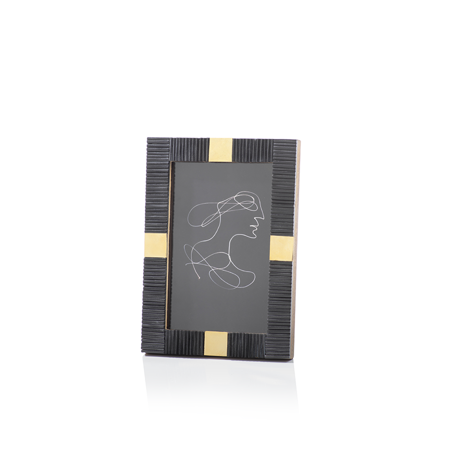 Maha Bone with Brass Trim Frame