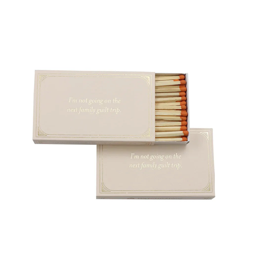 Funny Quote Matches Family Guilt Trip Matchboxes & Lighters