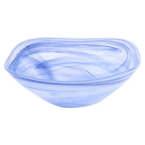 Alabaster Square Bowl LBlue Decorative Bowls