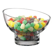 Mouth Blown Slant Cut Candy/Serving Bowl Decorative Bowls