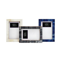 Three photo frames with different designs on a white background Luxury Ivory Decor,