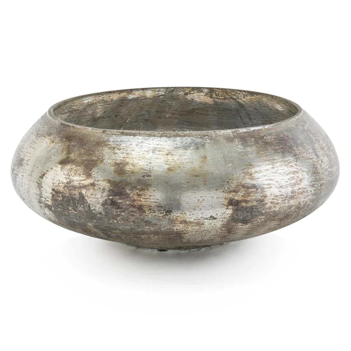 Burnished Silver Bowl Decorative Bowls