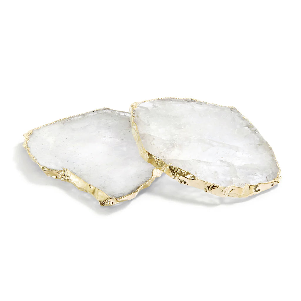 Crystal & Gold Kivita Coasters Set of 2