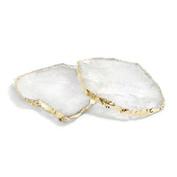 Crystal & Gold Kivita Coasters Set of 2