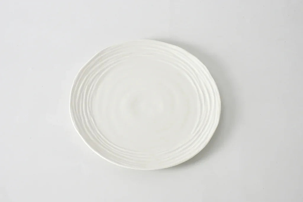 Le Blanc Round Plates S/4 Dinner Dinnerware