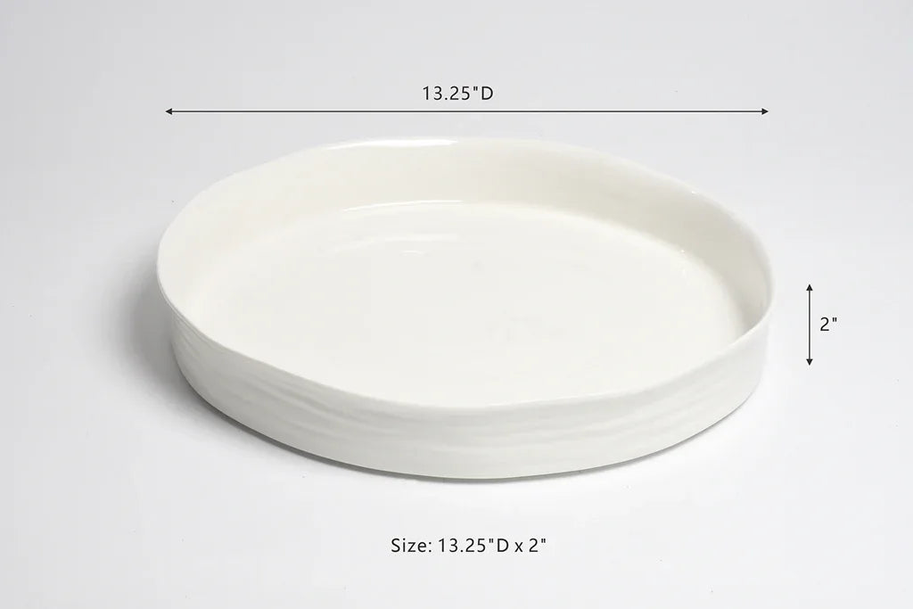Le Blanc Round Platter Serving Platters